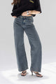 Vintage Blue Balloon-Fit High-Waisted Jeans