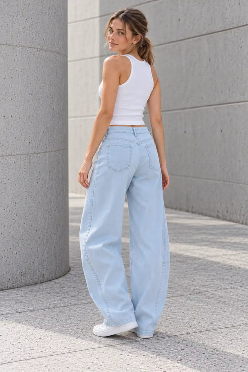 Baby Blue Baggy Corduroy Pants