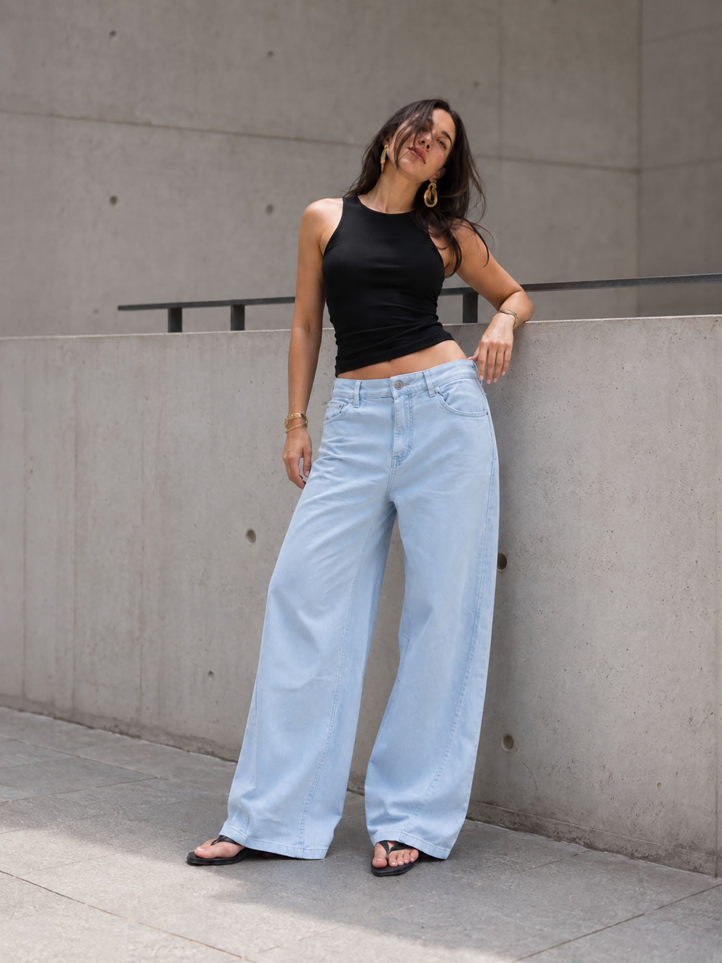 Baby Blue Baggy Corduroy Pants