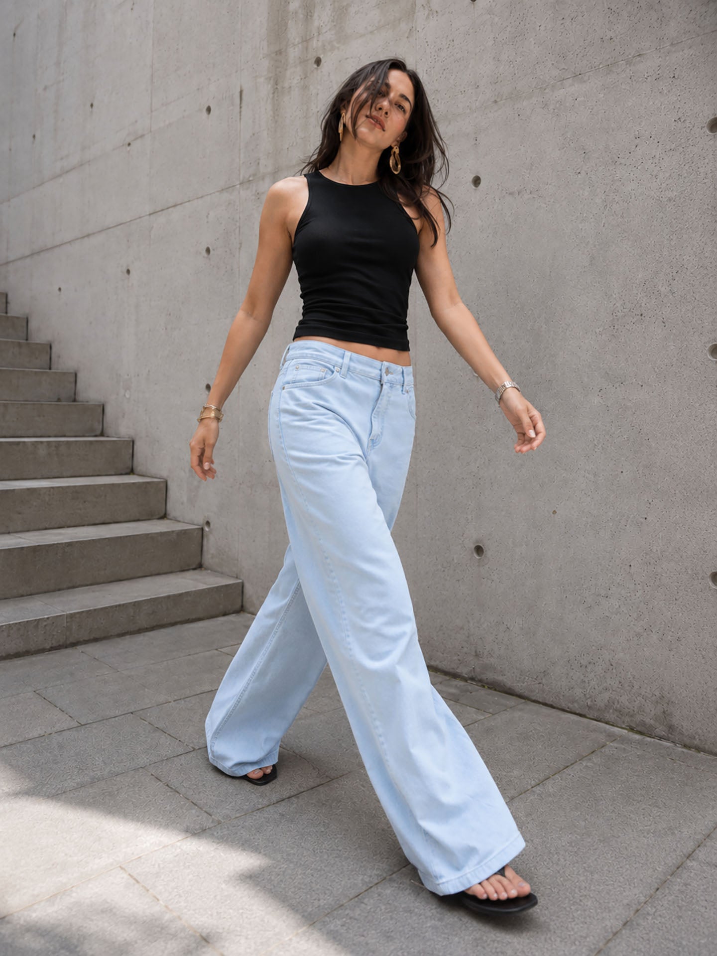 Baby Blue Baggy Corduroy Pants