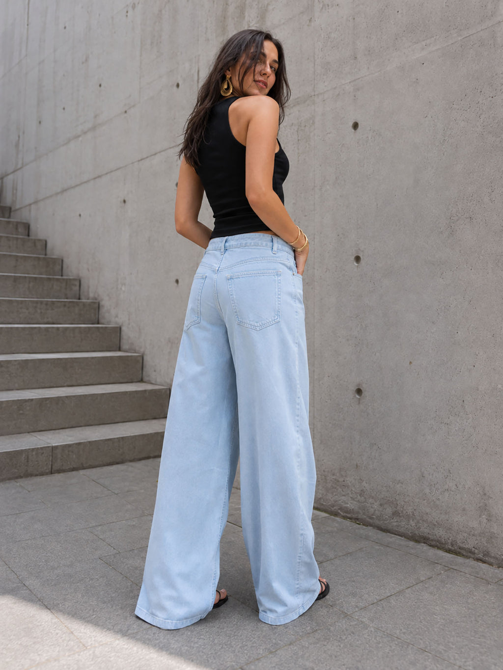 Baby Blue Baggy Corduroy Pants