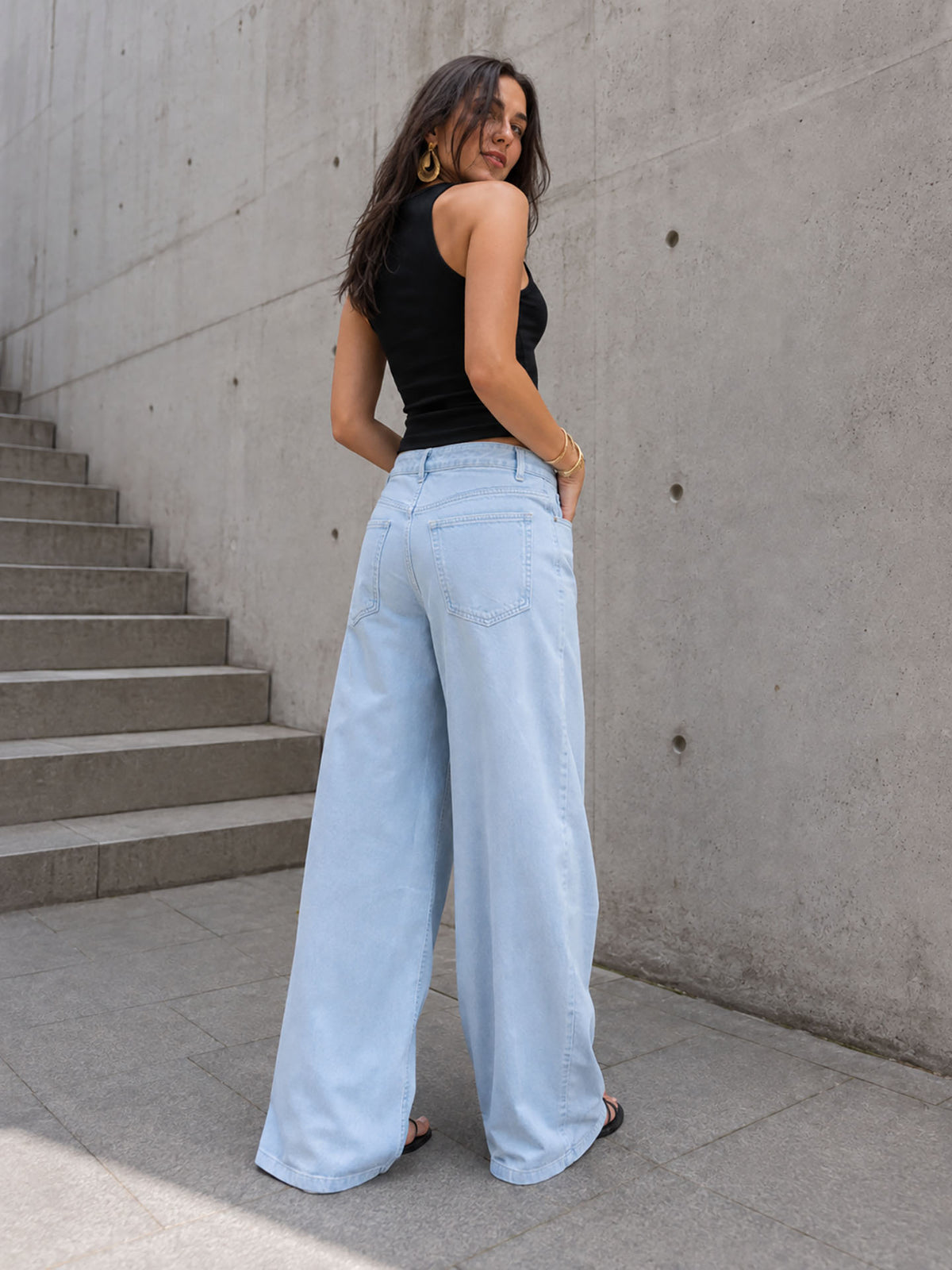 Baby Blue Baggy Corduroy Pants