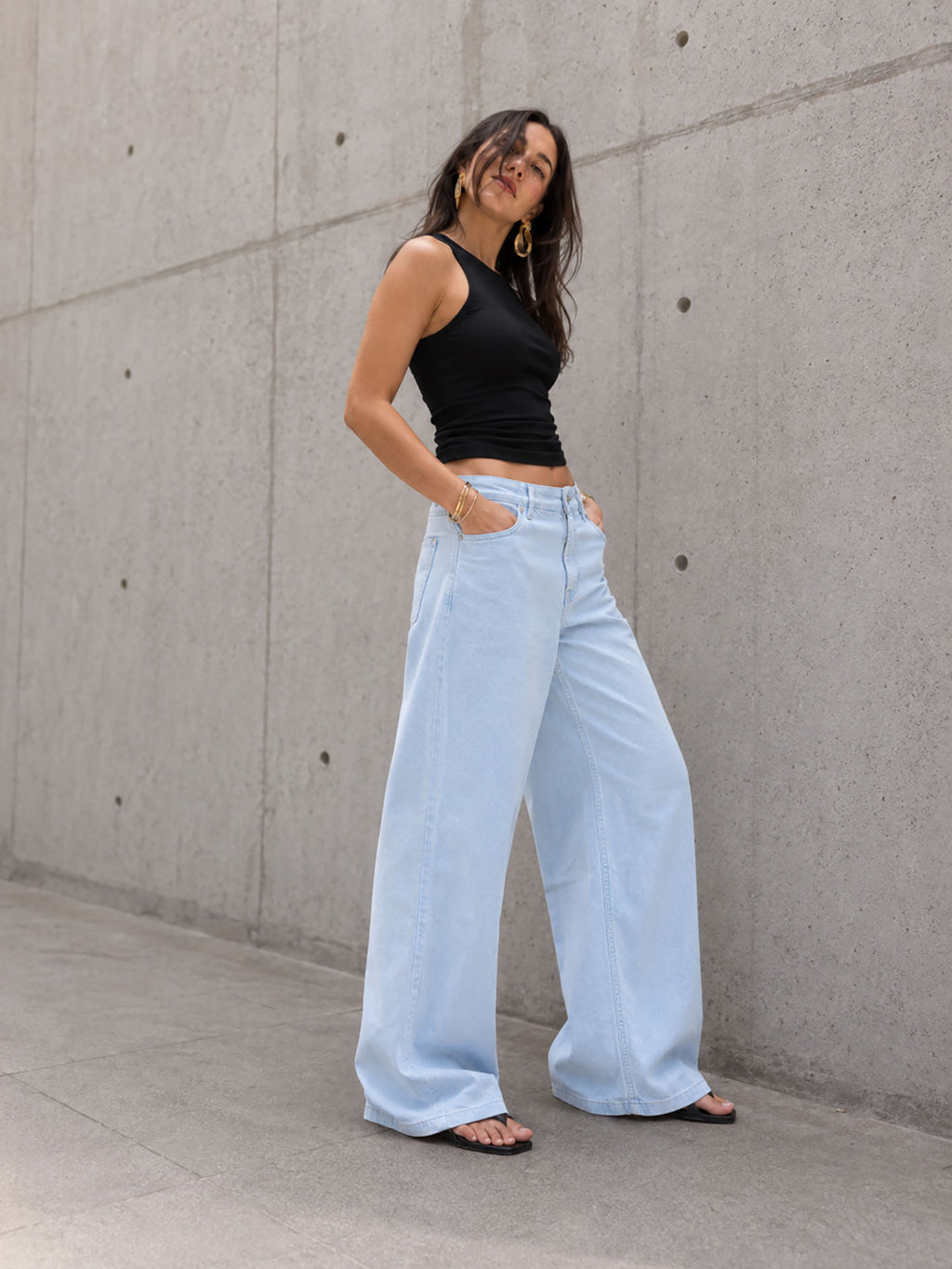 Baby Blue Baggy Corduroy Pants