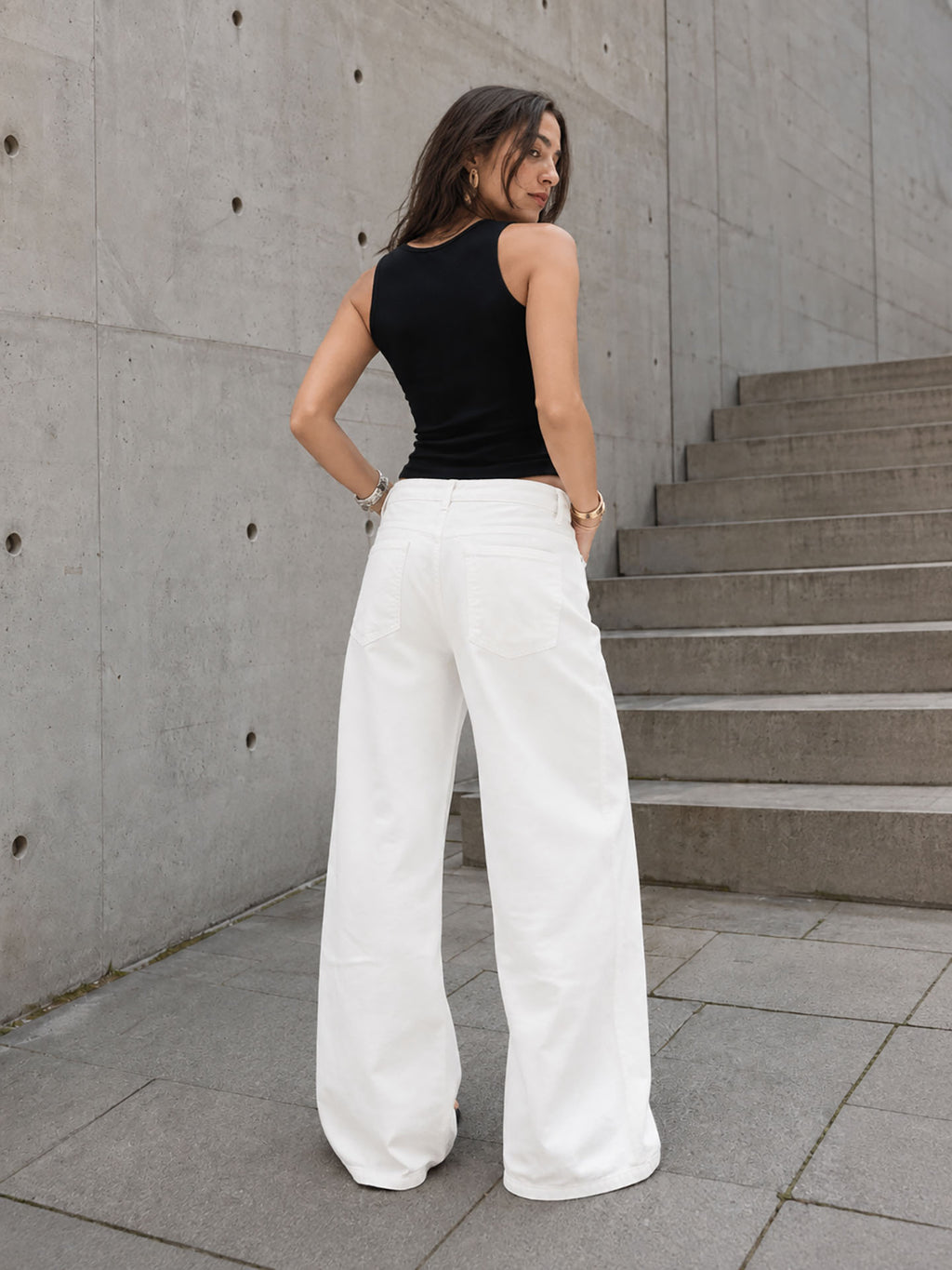 Off White Low-Rise Baggy Corduroy Pants
