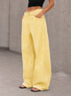 Yellow Baggy Corduroy Pants