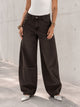 Brown Relaxed Balloon Leg Jeans