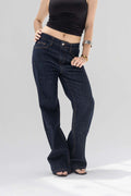 Vintage_Navy High-Rise Relaxed Straight Jeans