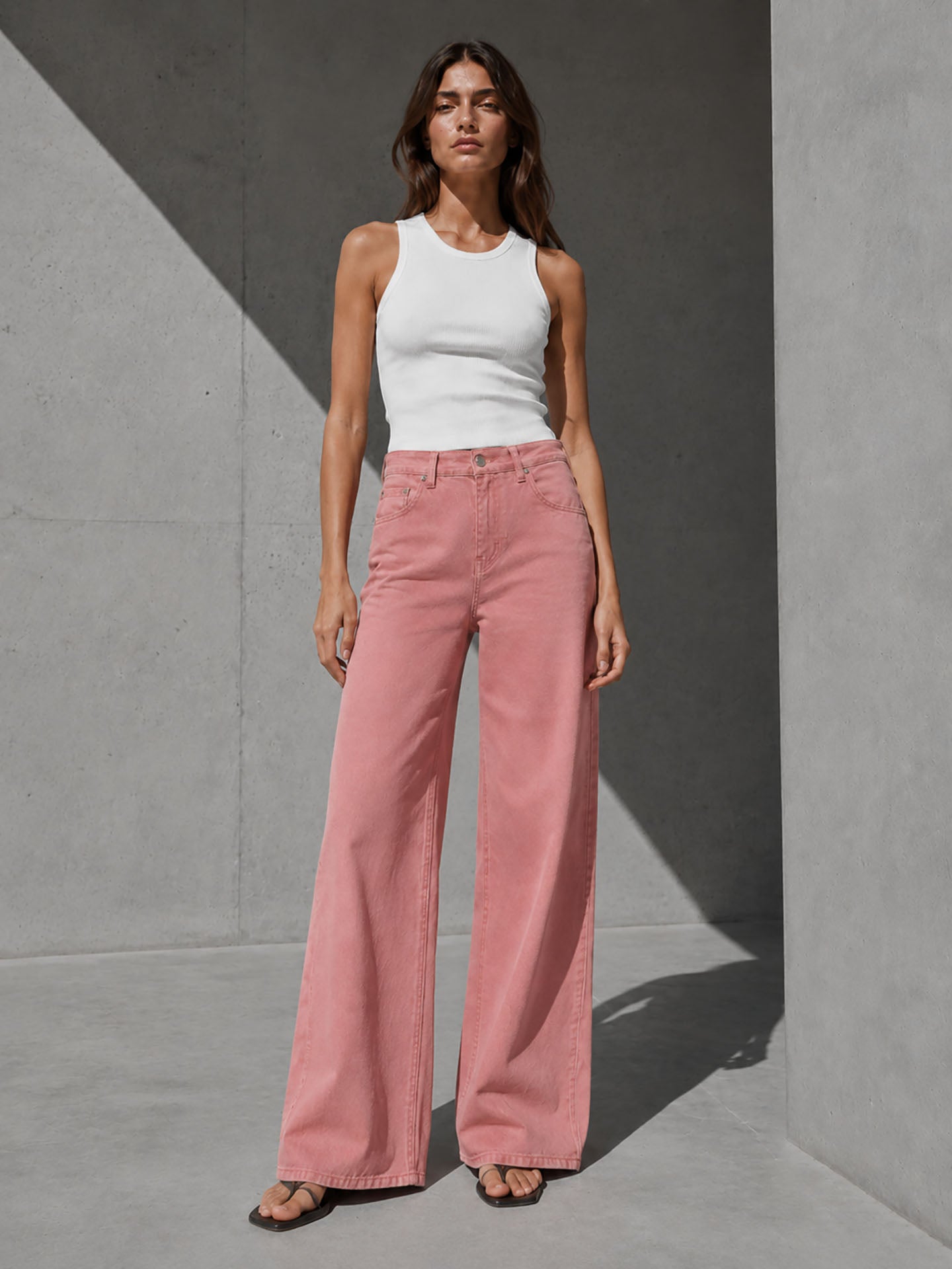 Rose High Rise Wide Leg Pants