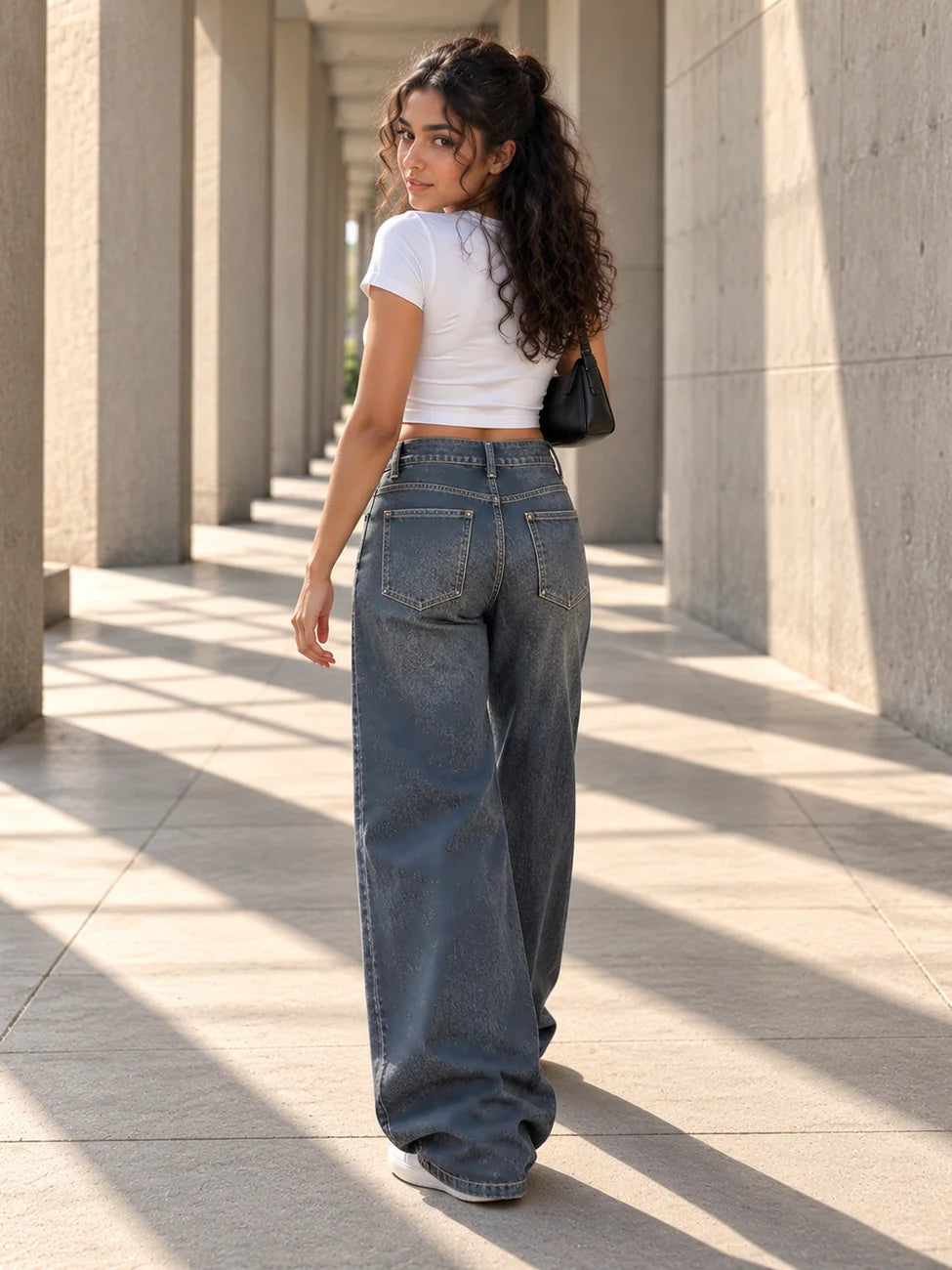 Vintage Blue Wide-Leg Jeans