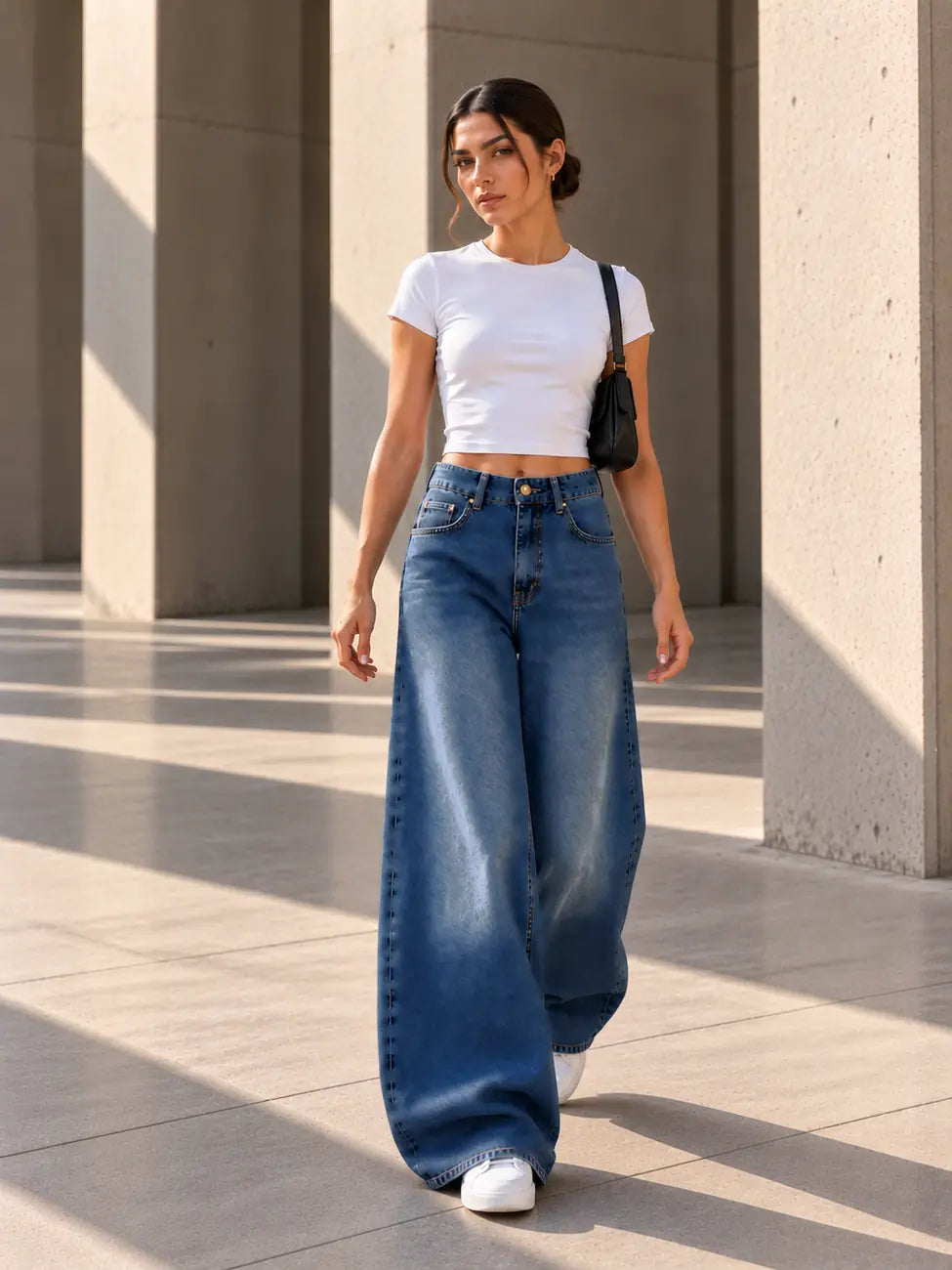 B852 Deep Blue jeans