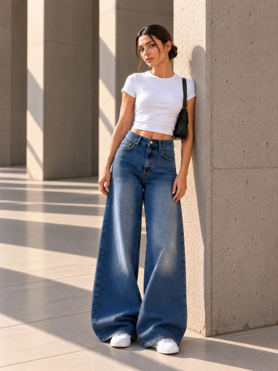 B852 Deep Blue jeans