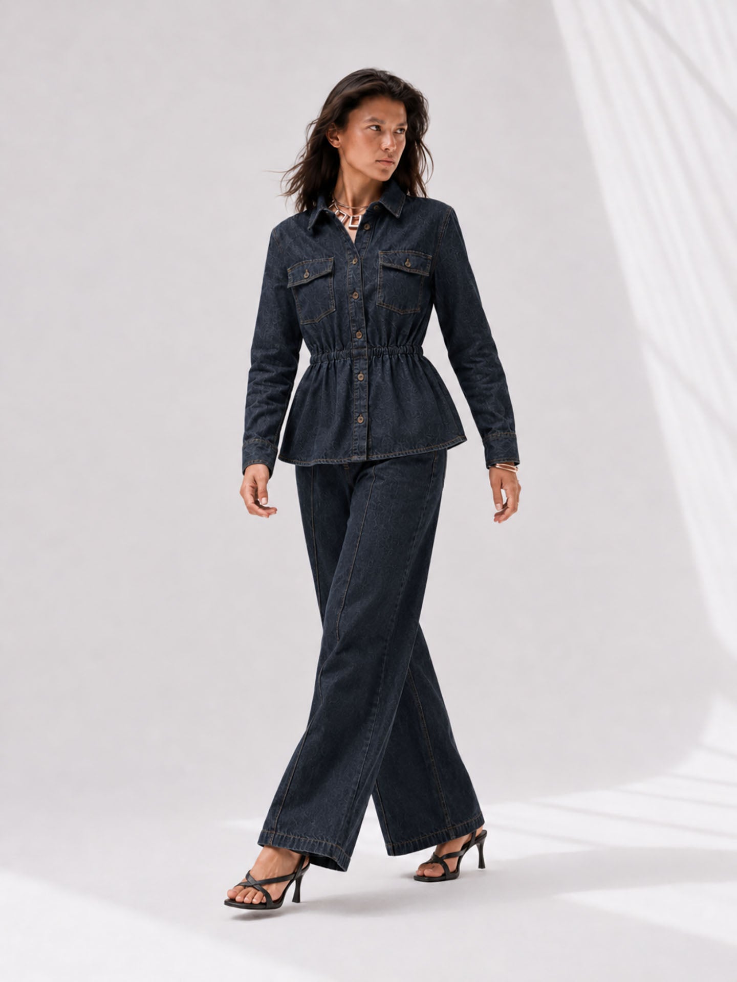 Vintage Navy Denim Co-ord Set