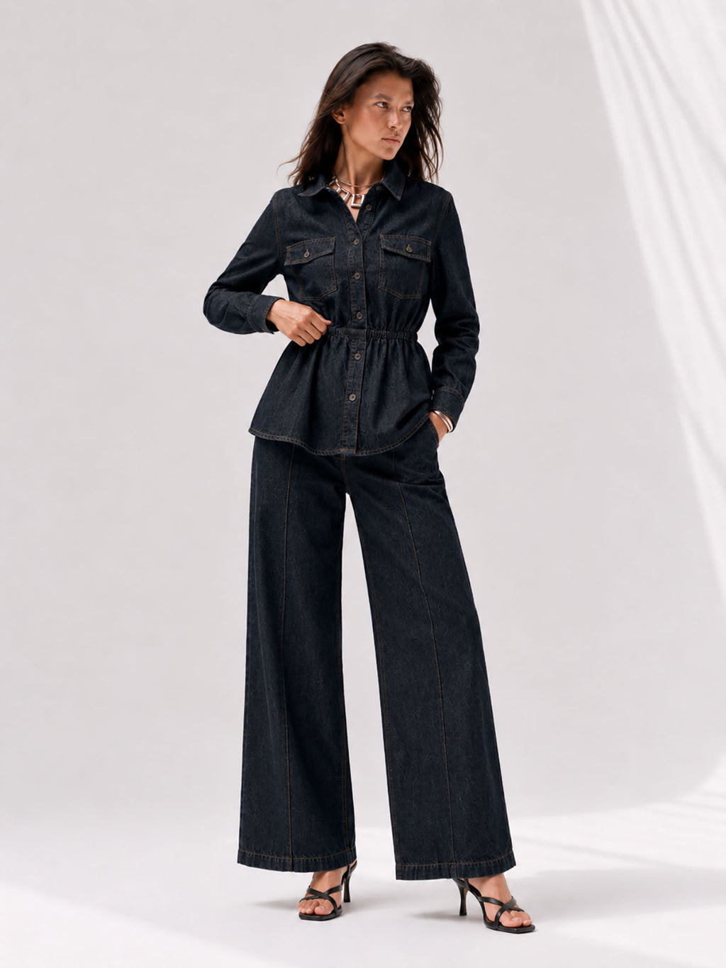 Vintage Navy Denim Co-ord Set